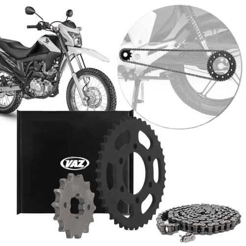 Kit Relação Transmissão Com Retentor Nxr125 Bros