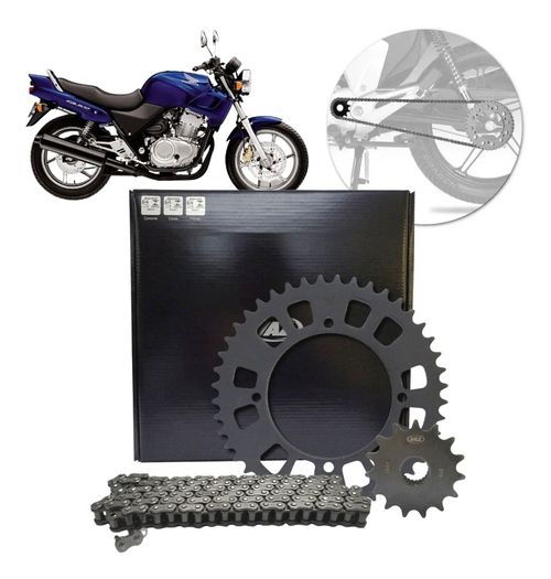 Kit Relação Transmissão Com Retentor Honda Cb 500