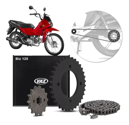 Kit Relação Transmissão Com Retentor Honda Pop 100