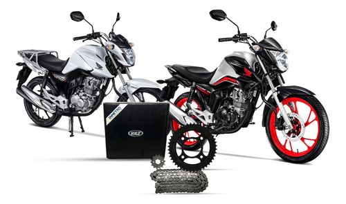 Kit Relação Transmissão Com Retentor Honda Cg 160 Titan Fan Cargo Start- VAZ