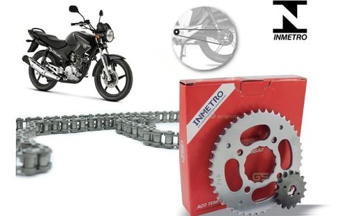 Kit Relação Transmissão Sem Retentor Yamaha Ybr 125
