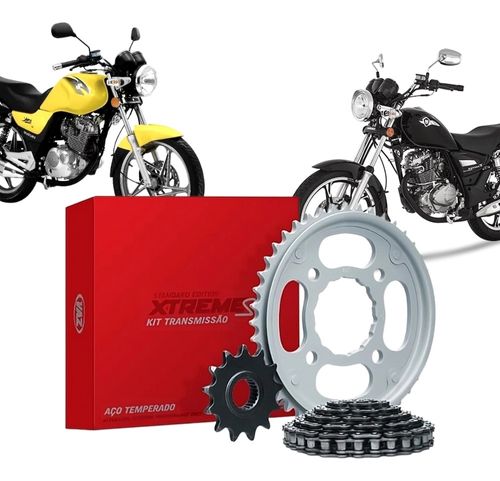 kit Relação Transmissão Sem Retentor Suzuki Yes Intruder Gn 125
