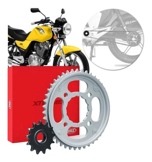 Kit Relação Coroa Pinhão Moto Suzuki Yes 125 05 16 Scp0001t
