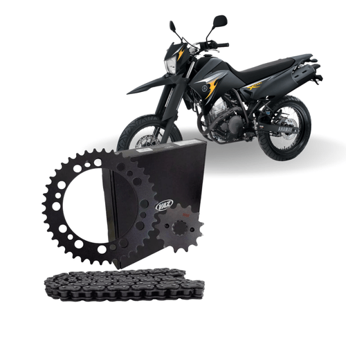 Kit Relação Transmissão Com Retentor Xtz250 Lander 06 07 08