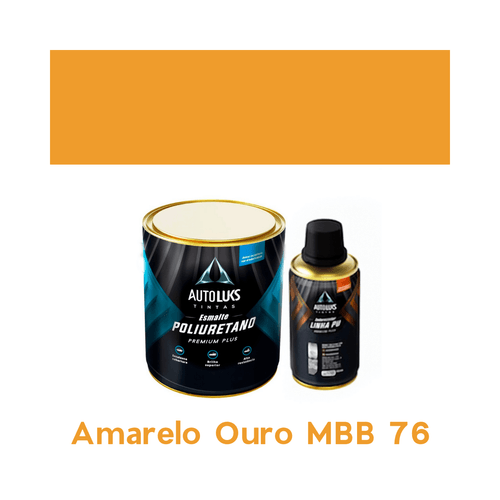 Tinta Automotiva Pu Amarelo Ouro 1900 MBB 0,8L