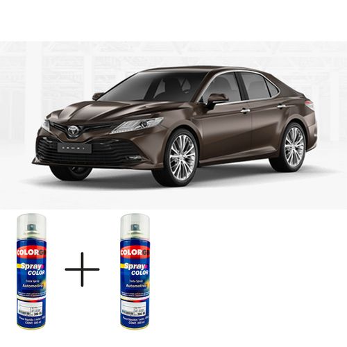 Spray Automotivo Cinza Hematita + Verniz Spray 300ml