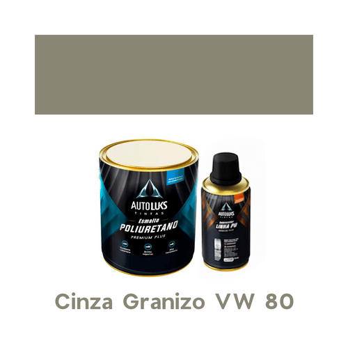 Tinta Automotiva Pu Cinza Granizo Vw 80 0,8l