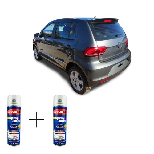 Spray Automotivo Cinza Quartzo + Spray Verniz 300ml