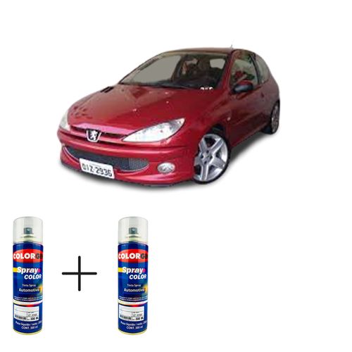 Spray Automotivo Vermelho Lucifer + Spray Verniz 300ml