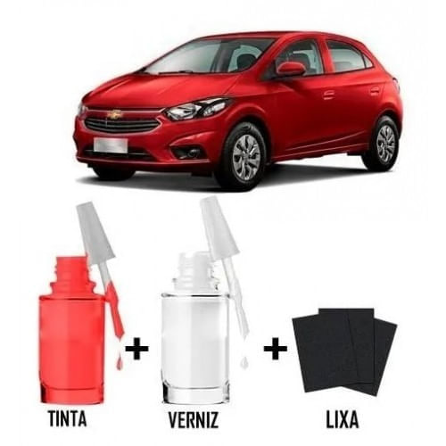 Tinta Tira Risco Automotivo Chevrolet Onix Vermelho Carmim
