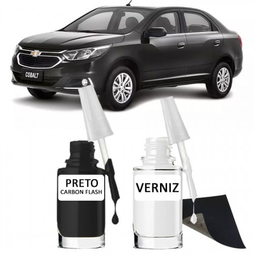 Tira Risco - GM Preto Carbon Flash + Verniz 15ml