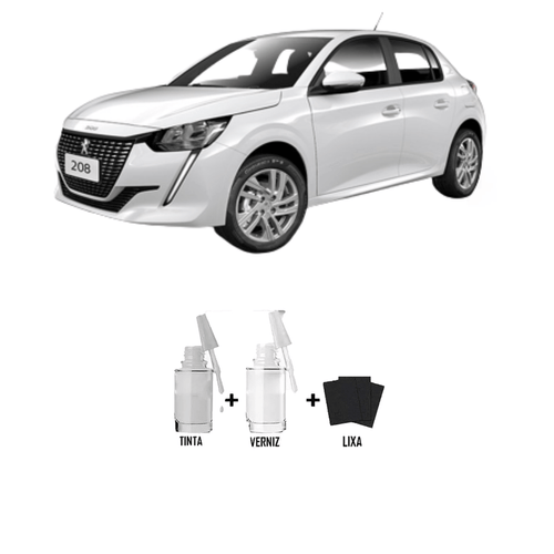 Tira Risco - Peugeot Blanc Nacre KWE + Verniz 15ml