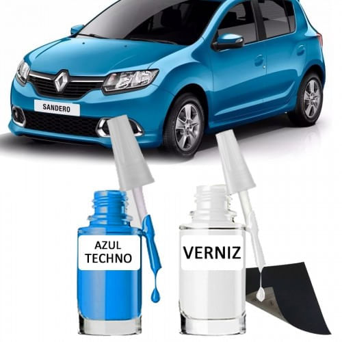 Tira Risco - Renault Azul Techno + Verniz 15ml