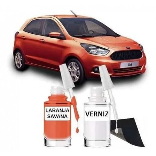 Tinta Tira Risco Automotivo Ford Novo Ka Laranja Savana