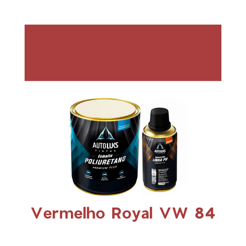 Tinta Automotiva Pu Vermelho Royal Vw 84 0,8l