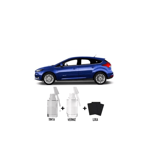 Tinta Tira Risco Automotivo Ford Focus Azul Monaco