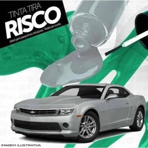 Tinta Tira Risco Automotivo Chevrolet Camaro Cinza Tmc