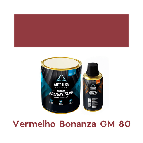 Tinta Automotiva Pu Vermelho Bonanza Gm 80 0,8l
