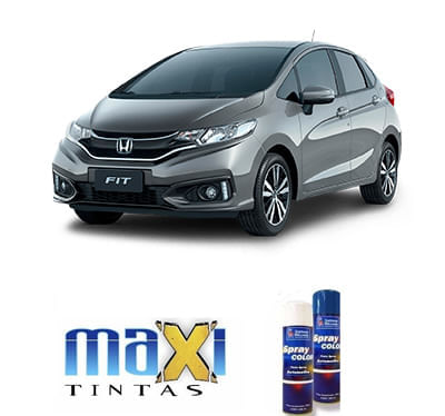 Spray Automotivo Prata Platinum NH830 Honda + Verniz Spray 300ml