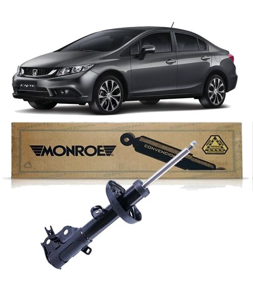 Amortecedor Dianteiro Honda Civic 2.0 2012 A 2016 Esquerdo