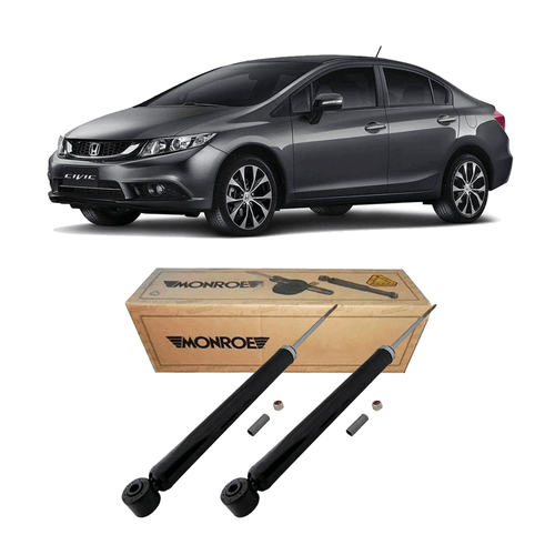 Par Amortecedores Traseiro Civic 2012 A 2016
