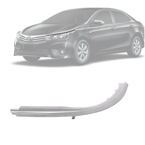 FRISO DO FAROL COROLLA 2015 A 2017 LADO ESQUERDO CROMADO BLAWER
