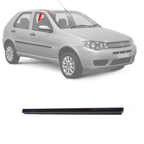 FRISO DO TETO PALIO 2004 A 2016 2/4 PORTAS LADO DIREITO PRETO SANFIL