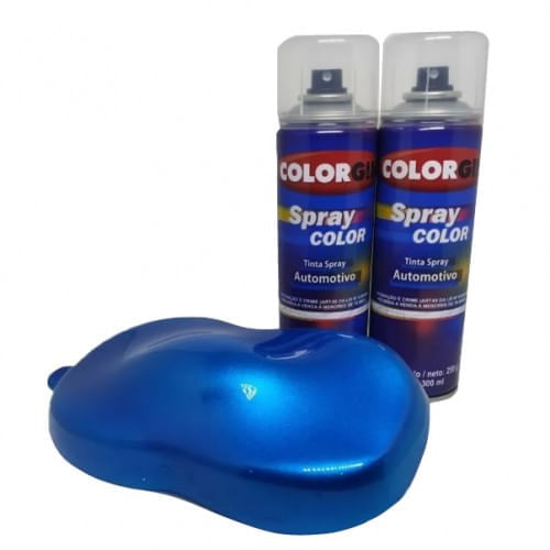 TINTA SPRAY AUTOMOTIVO KIT EFEITO CANDY AZUL 300ML
