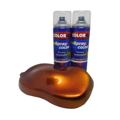 Tinta Spray Automotivo Kit Efeito Candy Bronze 300ml Marca: Colorgin