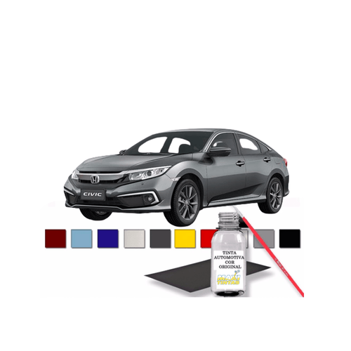 Tinta Tira Risco Retoque Auto Cinza Barium NH797M Honda 100ml