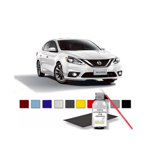 Tinta Tira Risco Retoque Auto Branco Diamond Perola Nissan 100ml