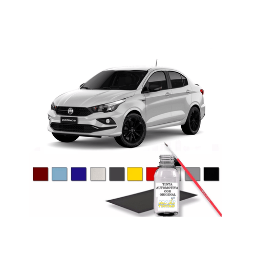 Tinta Tira Risco Retoque Auto Branco Banchisa Fiat 100ml