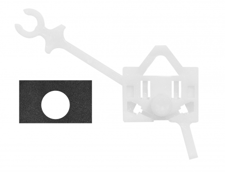 Arraste Caminhão Iveco C/ Trava Acoplada Lado Esquerdo P/ Máq de Vidro Elétrico RTX 5185 ROTAX