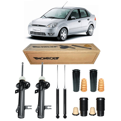 Kit 4  Amortecedor Fiesta 1.0 1.6 2003 A 2014 + Kit Completo