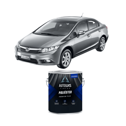 Tinta Poliéster Cinza Iridium Honda NH642 0,9L Autoluks