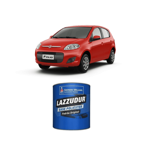 Tinta Poliéster Vermelho Alpine Liso FIAT 0,9L