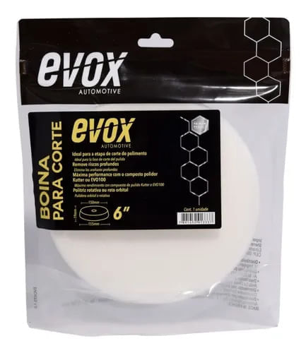 Boina De Espuma Corte 6 Polegadas Polimento Automotivo Evox