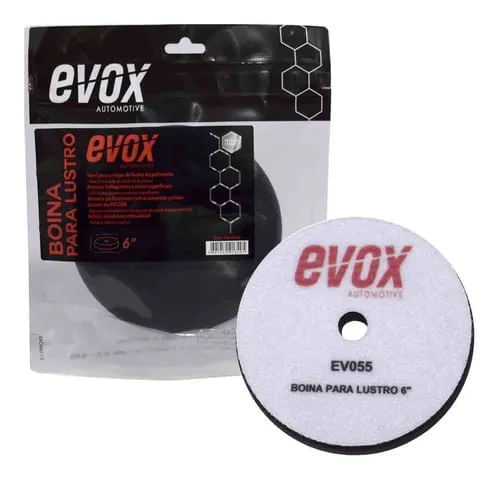 Boina De Espuma Lustro 6 Polegadas Polimento Automotivo Evox