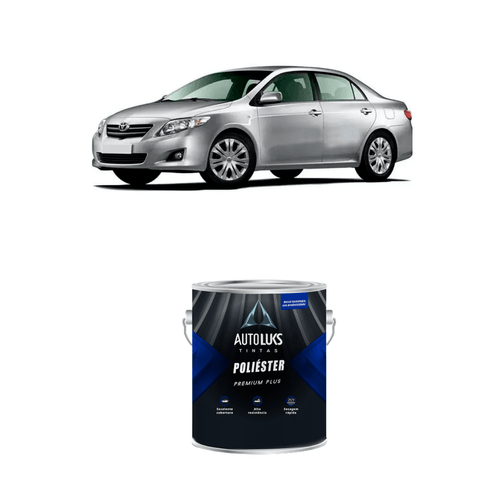 Tinta Poliester Prata Onix Metálico Toyota 164 0,9L Autoluks