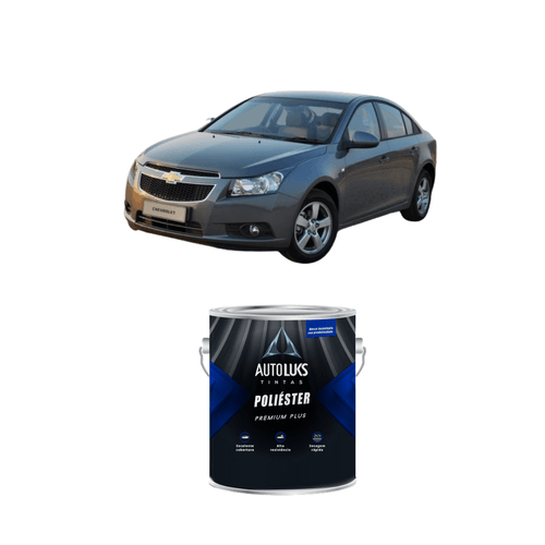 Tinta Poliéster Cinza Rusk Metálico GM 0,9L Autoluks