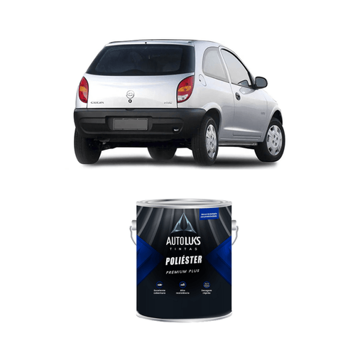 Tinta Poliéster Prata Escuna Metálico GM 0,9L Autoluks