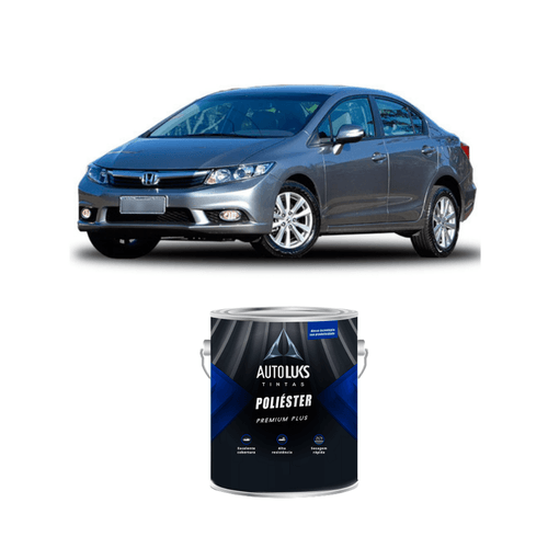Tinta Poliéster Cinza Paladium Metálico Honda NH737 0,9L Autoluks