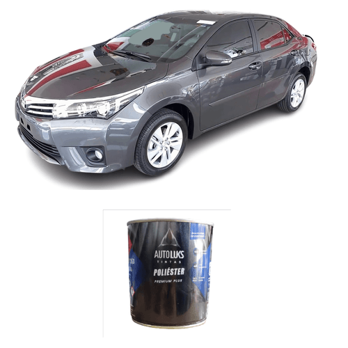 Tinta Poliéster - Cinza Galático Met Toyota 1E9 - 0,9L Autoluks