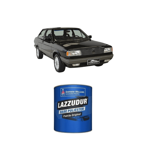 Tinta Poliester Preto Universal Liso 0,9L VW