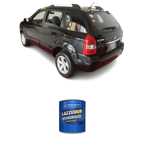 Tinta Poliéster Ebony Black Lisa Nacional Hyundai 0,9L