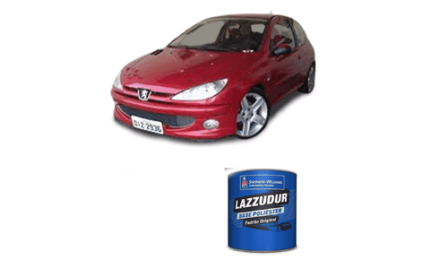 Tinta Poliester Vermelho Lucifer Perol Peugeot EKQ 0,9L