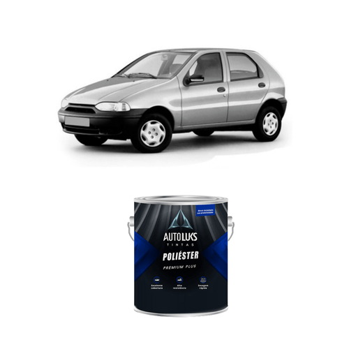 Tinta Poliester Cinza Steel Metálico FIAT 0,9L Autoluks