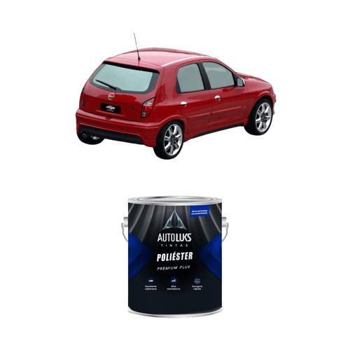 Tinta Poliéster Vermelho Lyra Liso GM 0,9L Autoluks