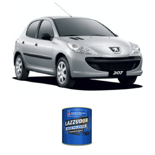 Tinta Poliéster Gris Aluminio Metálico Peugeot EZR 0,9L