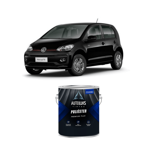 Tinta Poliéster - Preto Ninja Lisa VW 201 - 0,9L Autoluks